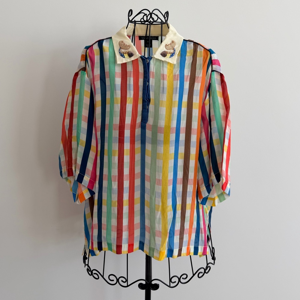 Colorful Striped Women's Top